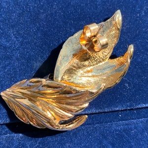 Two leaves laying side-by-side to brush the ears